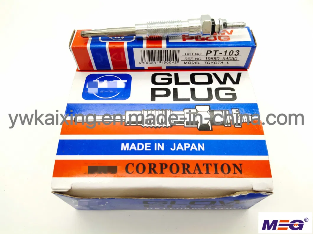 High Quality Hot Selling Car Auto Parts Glow Plug for Toyota PT-103, 19850-54030